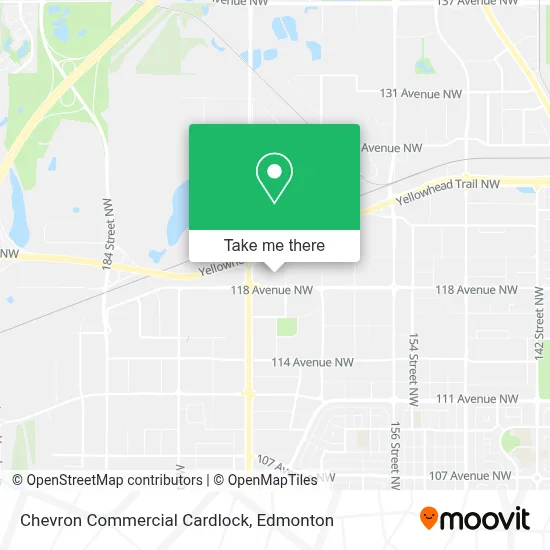 Chevron Commercial Cardlock map