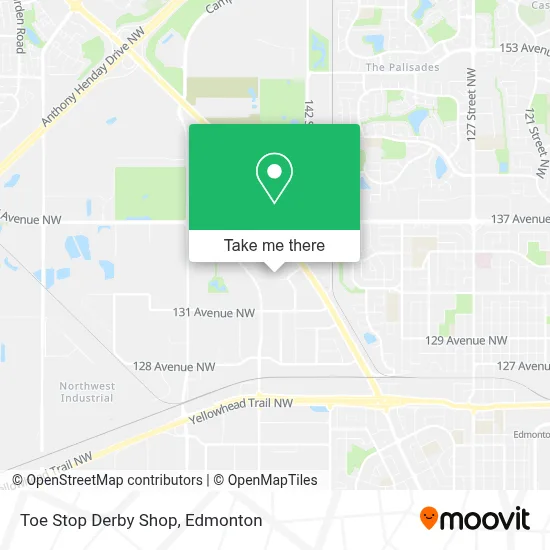 Toe Stop Derby Shop map