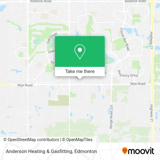 Anderson Heating & Gasfitting map