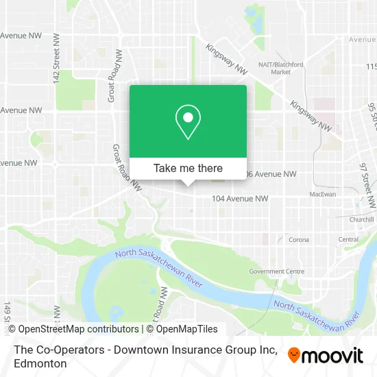 The Co-Operators - Downtown Insurance Group Inc map