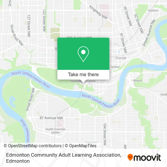 Edmonton Community Adult Learning Association map