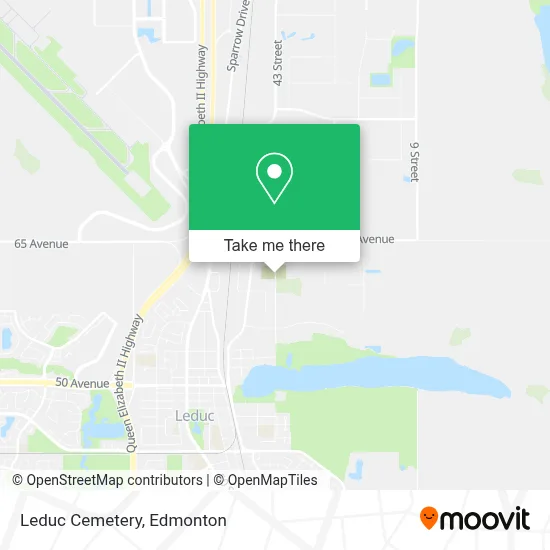 Leduc Cemetery map