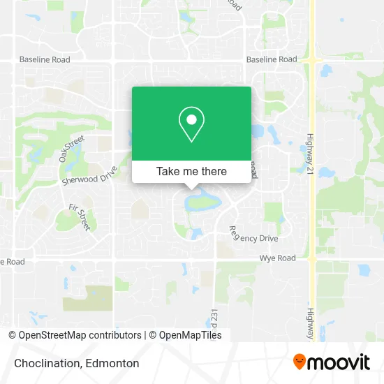 Choclination map