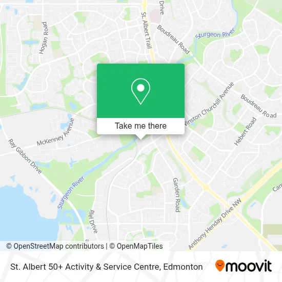 St. Albert 50+ Activity & Service Centre map