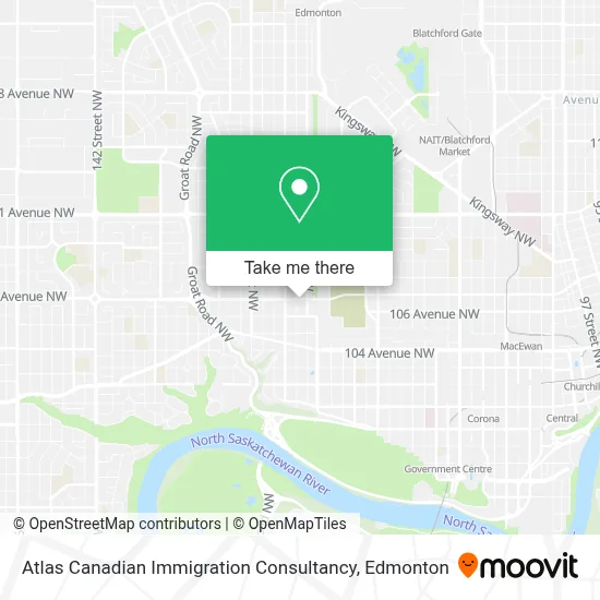Atlas Canadian Immigration Consultancy map