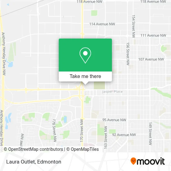 Laura Outlet map