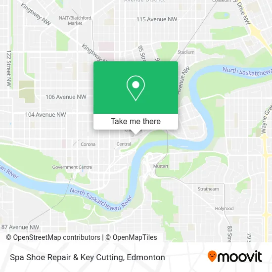 Spa Shoe Repair & Key Cutting map