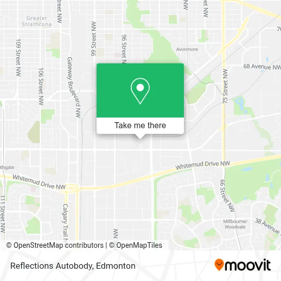 Reflections Autobody map