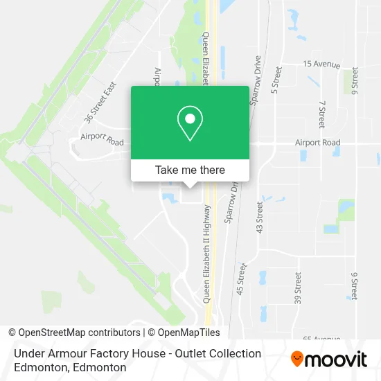 Under Armour Factory House - Outlet Collection Edmonton map