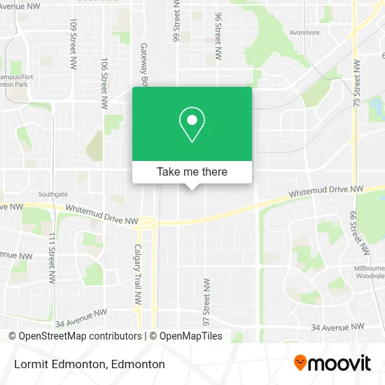 Lormit Edmonton map
