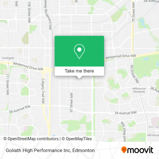 Goliath High Performance Inc map