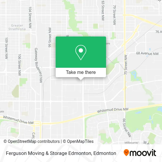 Ferguson Moving & Storage Edmonton map
