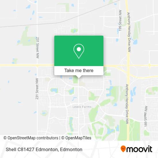 Shell C81427 Edmonton map