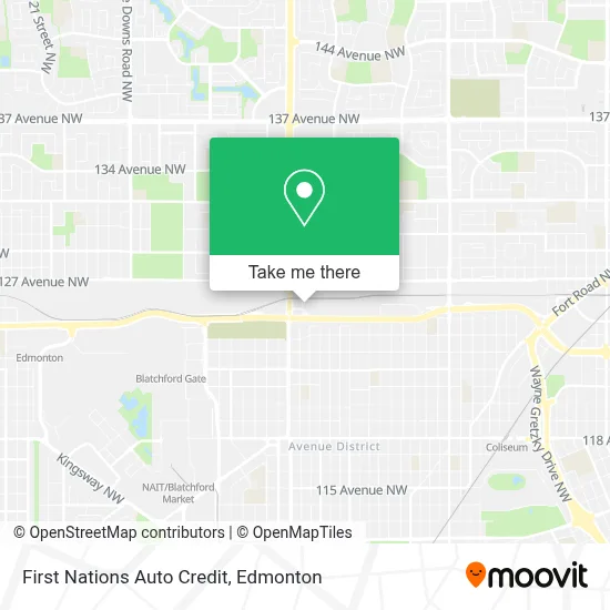 First Nations Auto Credit map
