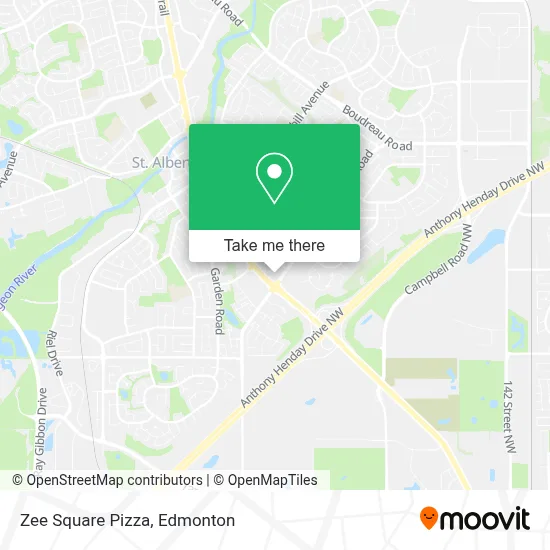 Zee Square Pizza map