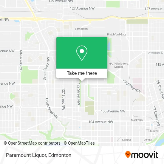 Paramount Liquor map