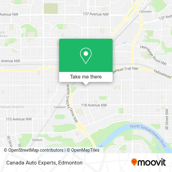 Canada Auto Experts map