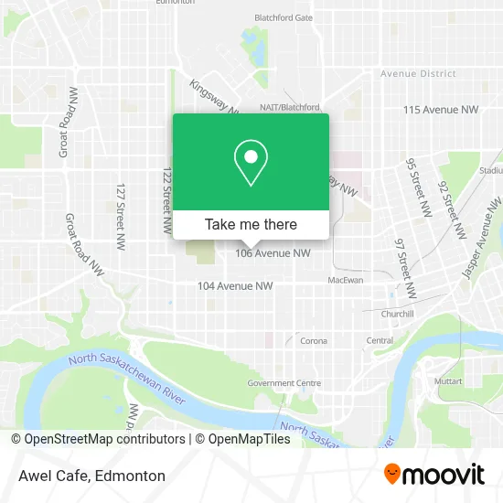 Awel Cafe map