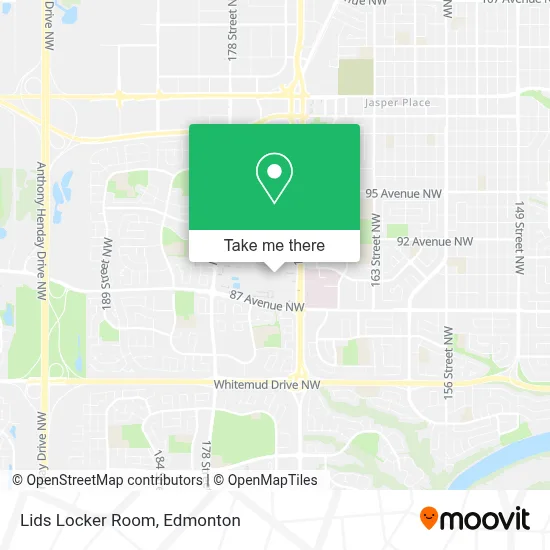 Lids Locker Room map