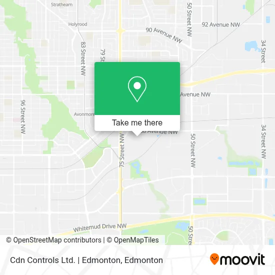 Cdn Controls Ltd. | Edmonton map