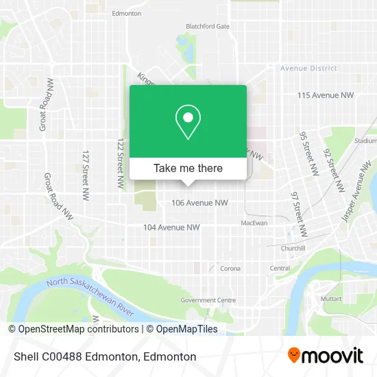 Shell C00488 Edmonton map