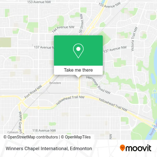 Winners Chapel International map