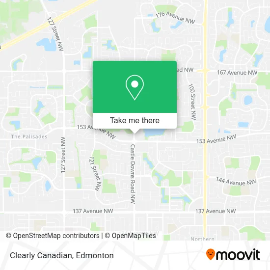 Clearly Canadian map