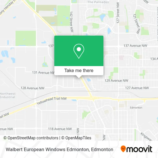 Walbert European Windows Edmonton map
