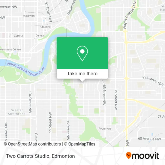 Two Carrots Studio map