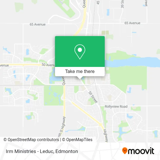 Irm Ministries - Leduc map