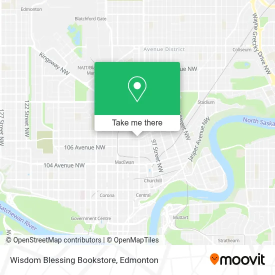 Wisdom Blessing Bookstore map