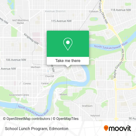 School Lunch Program map