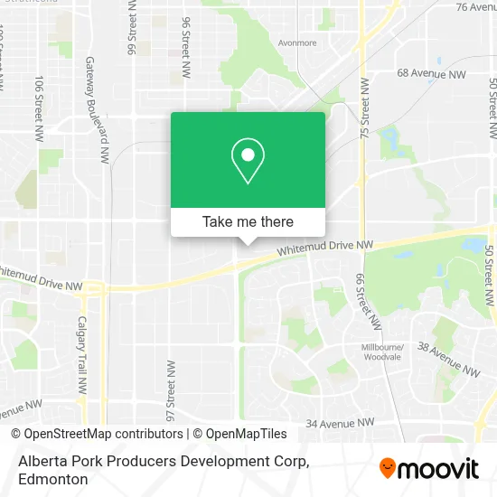 Alberta Pork Producers Development Corp map