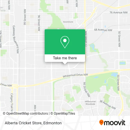 Alberta Cricket Store map