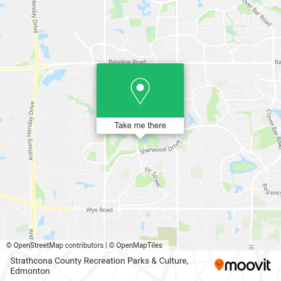 Strathcona County Recreation Parks & Culture map