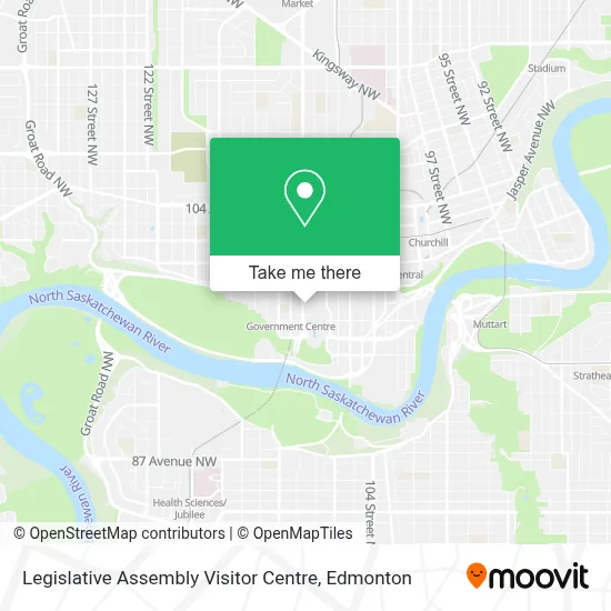 Legislative Assembly Visitor Centre map