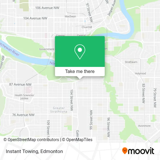 Instant Towing map