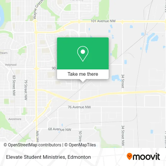 Elevate Student Ministries map