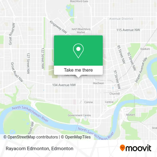 Rayacom Edmonton map