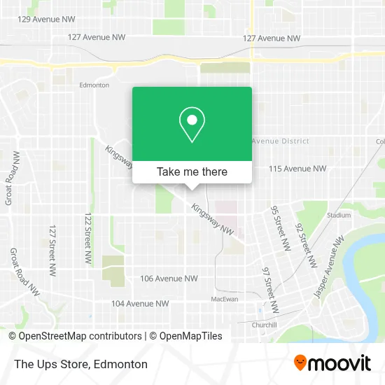The Ups Store map
