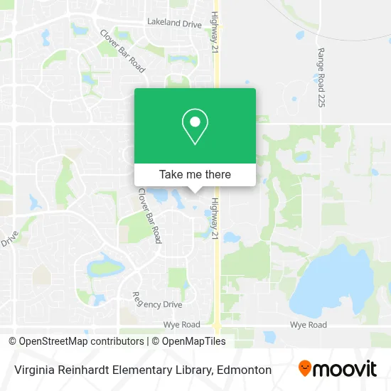 Virginia Reinhardt Elementary Library map