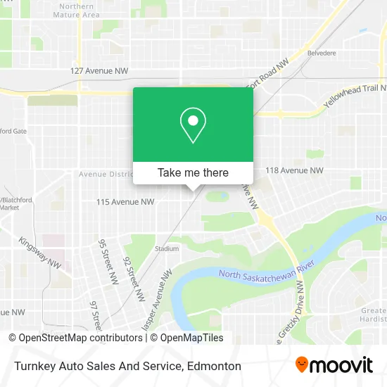 Turnkey Auto Sales And Service map