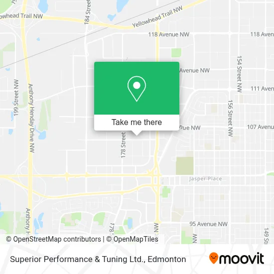 Superior Performance & Tuning Ltd. map