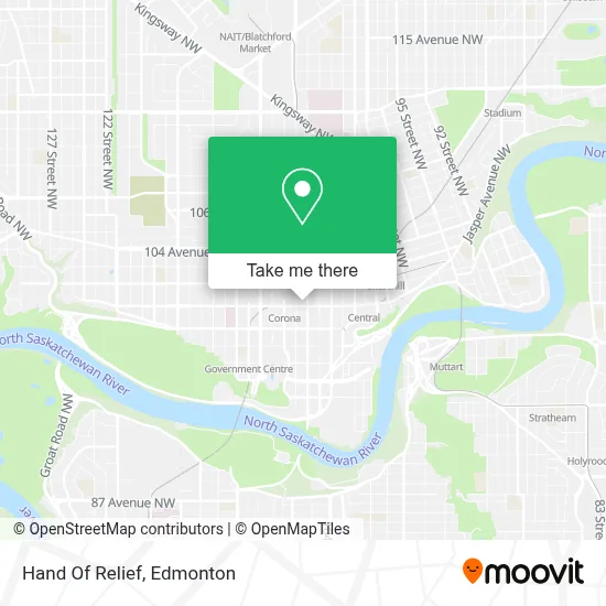 Hand Of Relief map