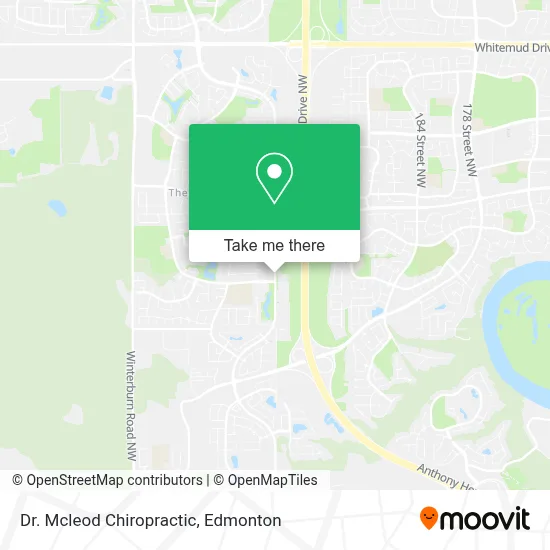 Dr. Mcleod Chiropractic map