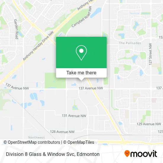 Division 8 Glass & Window Svc map