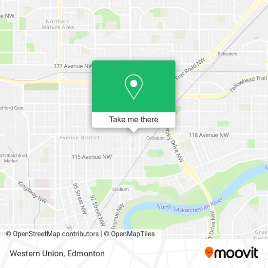 Western Union map