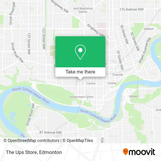 The Ups Store map