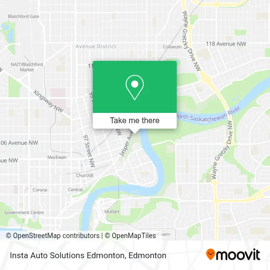 Insta Auto Solutions Edmonton map