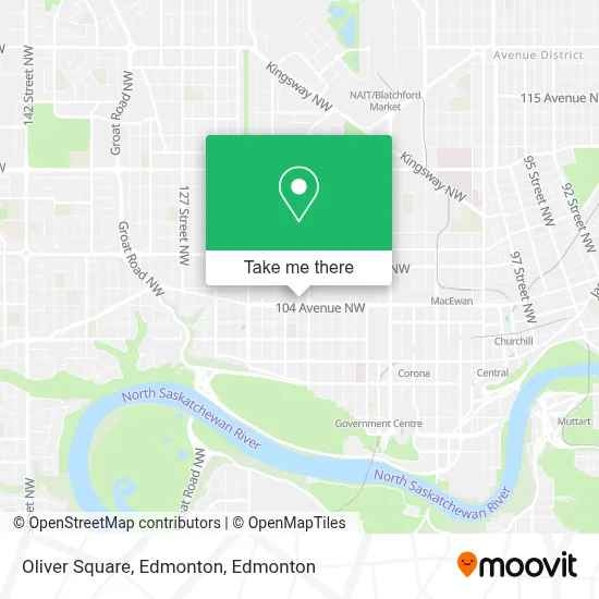 Oliver Square, Edmonton map